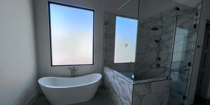 Finished bathroom remodel by Eli's Plumbing